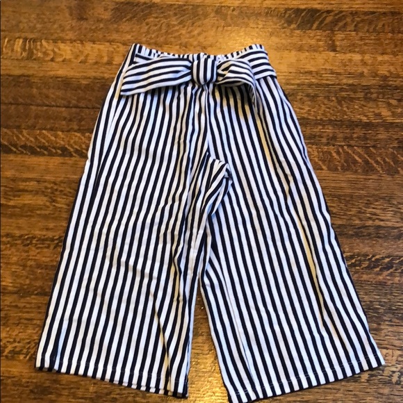 Janie & Jack striped wide leg knit pants - Picture 4 of 7